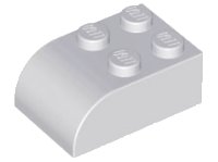 LEGO part Slope, Curved 3 x 2 with 4 Studs 6215