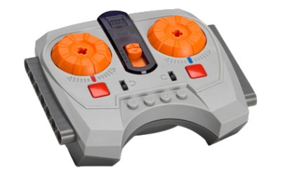 LEGO onderdeel Electric Power Functions IR Speed Remote Control Unit with Dark Bluish Gray Base (64227c01)