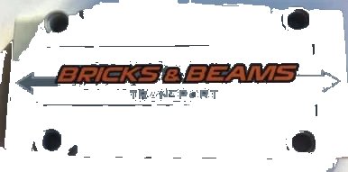 LEGO onderdeel Technic, Panel Plate 5 x 11 x 1 with 'BRICKS & BEAMS TRANSPORT' Pattern (Sticker) - Set 42062 (64782pb047)