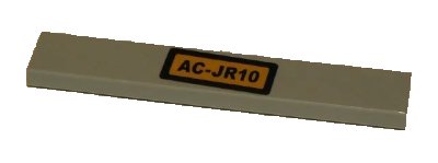 LEGO onderdeel Tile 1 x 6 with 'AC-JR10' Pattern (Sticker) - Set 76083 (6636pb192)