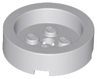 LEGO onderdeel Brick, Round 4 x 4 with Recessed Center and Hole 68325