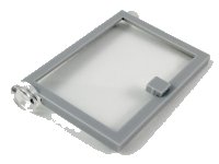 LEGO part Door 1 x 4 x 5 Left with Trans-Clear Glass 73436c01