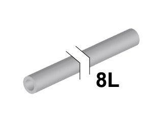 LEGO part Hose, Rigid 3mm D.  8L / 6.4cm (75c08)