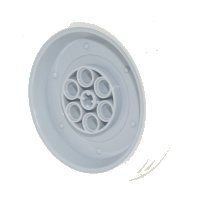 LEGO part Wheel 62.3mm D. x 20.3mm Motorcycle with Molded White Wall Outer Rim Pattern 84772pb01