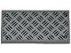LEGO onderdeel Tile 2 x 4 with Tread Plate and 4 Silver and White Rivets Pattern (Sticker) - Sets 4205 / 4430 / 60004 87079pb0100