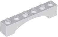 LEGO part Arch 1 x 6 Raised Arch 92950