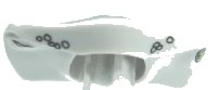 LEGO onderdeel Minifigure, Headgear Head Top, Hammerhead Shark with Eyes and Marine Growth Pattern 95404pb01