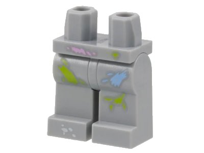 LEGO onderdeel Hips and Legs with Paint Splotches Pattern (970c00pb0525)
