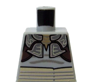 LEGO onderdeel Torso SW Weequay Armor with Silver Lines Pattern (973pb0706)