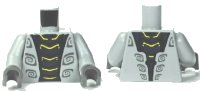 LEGO onderdeel Torso Ninjago Wrap with Dark Blue Snake Pattern / Light Bluish Gray Arms / Dark Bluish Gray Hands 973pb1031c01