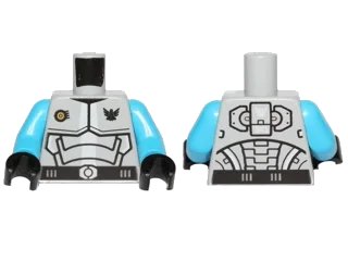 LEGO onderdeel Torso Galaxy Squad Armor with Number 30 on Back Pattern / Dark Azure Arms / Black Hands (973pb1270c01)