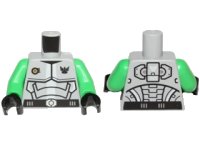 LEGO part Torso Galaxy Squad Armor with Number 30 on Back Pattern / Bright Green Arms / Black Hands 973pb1270c02