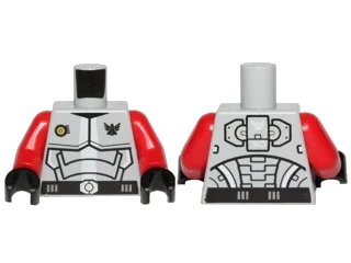 LEGO onderdeel Torso Galaxy Squad Armor with Number 30 on Back Pattern / Red Arms / Black Hands (973pb1270c04)