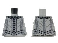 LEGO part Torso Harry Potter with Silver Collar, Buttons, and Trim Lines Pattern 973pb3198