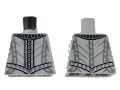 LEGO onderdeel Torso Harry Potter with Silver Collar, Buttons, and Trim Lines Pattern (973pb3198)