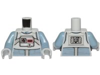 LEGO part Torso SW AT-AT Driver with Sand Blue Jumpsuit and Bib with Breathing Apparatus Pattern / Sand Blue Arms / Light Bluish Gray Hands 973pb4112c01