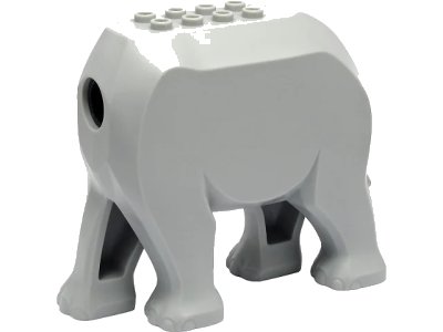 LEGO onderdeel Elephant Type 2 Body with Fixed Legs (bb1186c01)