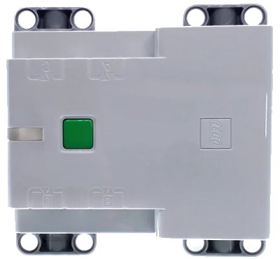 LEGO onderdeel Electric Battery Box Powered Up Bluetooth Hub with Dark Bluish Gray Bottom - Screw Opening (bb1277c01)
