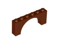 LEGO part Bogen 1 x 6 x 2 - Mitteldick Oben ohne Verstärkter Unterseite 15254