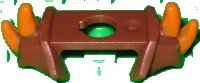 LEGO part Minifigure Armor Shoulder Pads with 4 Spikes Pointed and Orange Pattern 15490pb02