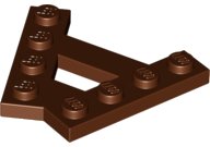 LEGO part Wedge, Plate A-Shape with 2 Rows of 4 Studs 15706