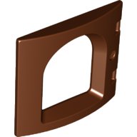 LEGO part Duplo Door / Window Pane 1 x 4 x 3 Curved Front with Rounded Pane 16598