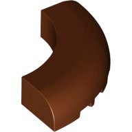 LEGO part Mattone, Angolo Arrotondato 5 x 5 x 1 senza Bottoni 24599
