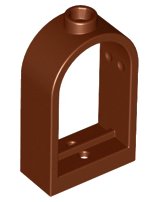 LEGO part Finestra 1 x 2 x 2 2/3 con Parte Superiore Arrotondata 30044