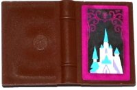 LEGO part Minifigure, Utensil Book 2 x 3 with Ice Castle Pattern (Sticker) - Set 41062 33009pb048