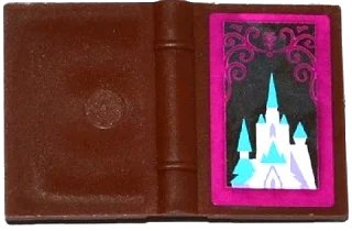 LEGO onderdeel Minifigure, Utensil Book 2 x 3 with Ice Castle Pattern (Sticker) - Set 41062 (33009pb048)