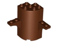 LEGO onderdeel Cylinder Quarter 3 x 3 x 5 with 2 Arch Tops 60373