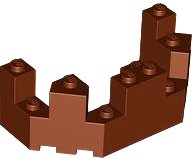 LEGO part Castle Turret Top 4 x 8 x 2 1/3 6066