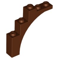 LEGO part Arch 1 x 5 x 4 - Irregular Bow, Reinforced Underside (76768)
