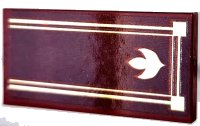 LEGO part Tile 2 x 4 with Holographic Arendelle Crest Flower and Border Pattern (Sticker) - Set 41167 87079pb1331