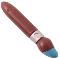 LEGO part Minifigure, Utensil Paint Brush with Silver Ferrule and Medium Azure Tip Pattern 93552pb02