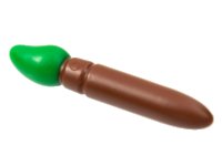 LEGO part Minifigure, Utensil Paint Brush with Molded Green Bristles Pattern 93552pb04