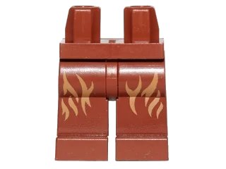 LEGO onderdeel Hips and Legs with Dark Tan Fur Pattern (SW Wookiee) (970c00pb0381)