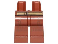 LEGO part Hips and Legs with Dark Tan Belt, Pockets and Stripe Knee Pads Pattern (SW Rebel Trooper) 970c00pb0572
