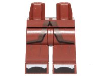 LEGO onderdeel Hips and Legs with Ninjago Robe, Black and White Toes Pattern 970c00pb0885