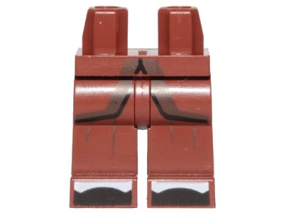 LEGO onderdeel Hips and Legs with Ninjago Robe, Black and White Toes Pattern (970c00pb0885)
