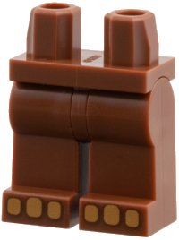 LEGO part Hips and Legs with Medium Nougat Toes Pattern 970c00pb1858