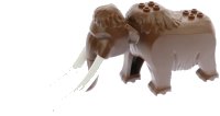 LEGO part Woolly Mammoth with White Tusks mammoth01