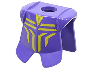 LEGO onderdeel Minifigure Armor Breastplate with Leg Protection, Danju Geometric Pattern (2587pb01)
