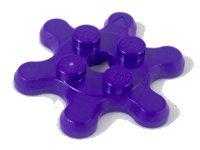 LEGO part Plate, Round 2 x 2 Gear 6 Tooth 35442