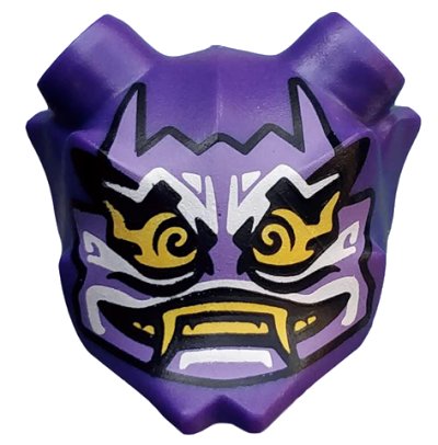 LEGO part Minifigure, Visor Mask Ninjago Oni with Mask of Hatred with Closed Mouth Pattern (35636pb01)