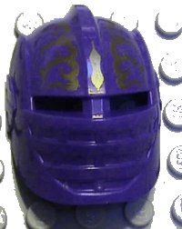 LEGO part Large Figure Visor, Danju with Gold Pattern 47469px1