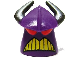 LEGO onderdeel Minifigure, Head, Modified Zurg Pattern (88060pb01)