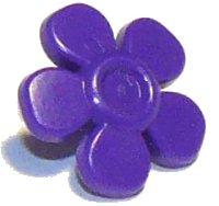 LEGO part Friends Accessories Hair Decoration, Flower with Smooth Petals and Small Pin 93080g