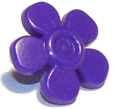 LEGO onderdeel Friends Accessories Hair Decoration, Flower with Smooth Petals and Small Pin (93080g)