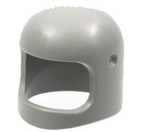 LEGO part Minifigure, Headgear Helmet Space / Town with Thin Chin Strap - with Visor Dimples 193a2